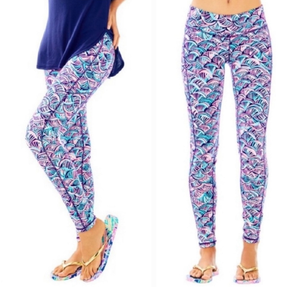 Lilly Pulitzer Luxletic Weekender Legging Neptunes Net Size XS (x-small)